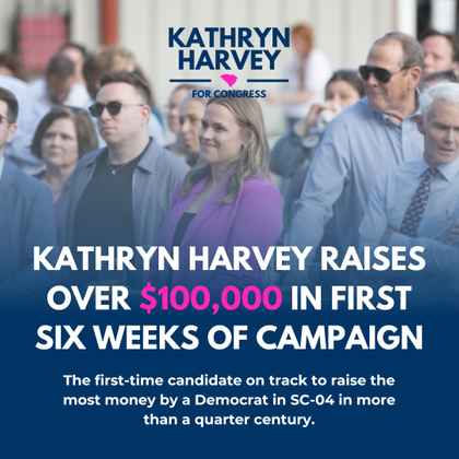 Kathryn Harvey Raises Over $100,000 In First Six Weeks of Campaign